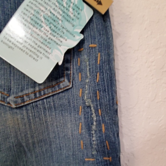 NWT B.B. EMBELLISHED BLUE JEANS SIZE 9/10, 5/6 - Picture 5 of 8